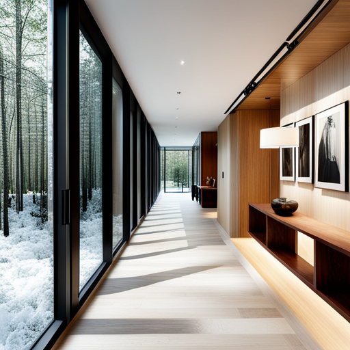Lake-View-Prefab-Cottage-Design-Beautiful-Hallway