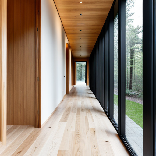 Lake-View-Prefab-Cottage-Design-Beautiful-Large-Hallway
