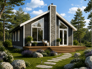 Orchard, a 2-bedroom prefab home by My Own Cottage, listed at 992 sq ft including its sundeck