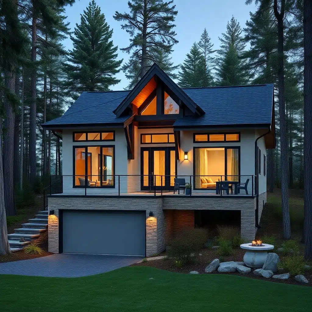 small-prefab-cottages-ontario-Beautiful-Modern-small-prefab-Cottage-Home-Luxury-Style-Exterior-Unique-Design-in-Ontario-Canada