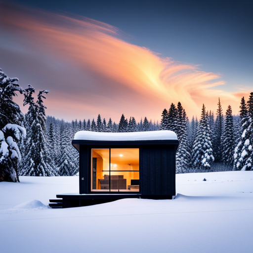 Prefab-Cabins-Ontario-during-winter-time