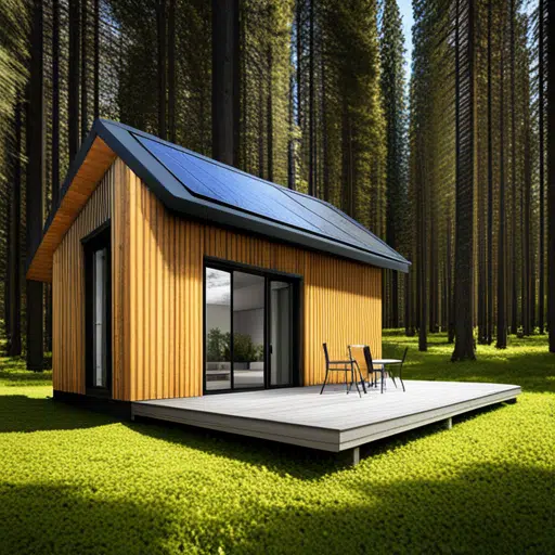 Prefab-Cabins-Ontario-Solar-panels-on-a-prefab-cabin-in-Ontario