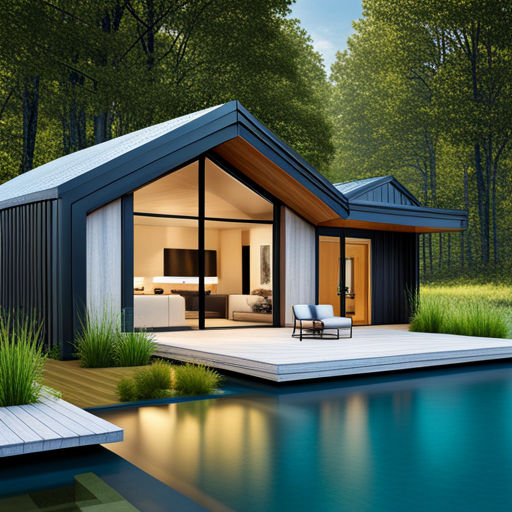 Custom-Prefab-Cottages-Ontario-Design-With-Swimming-Pool