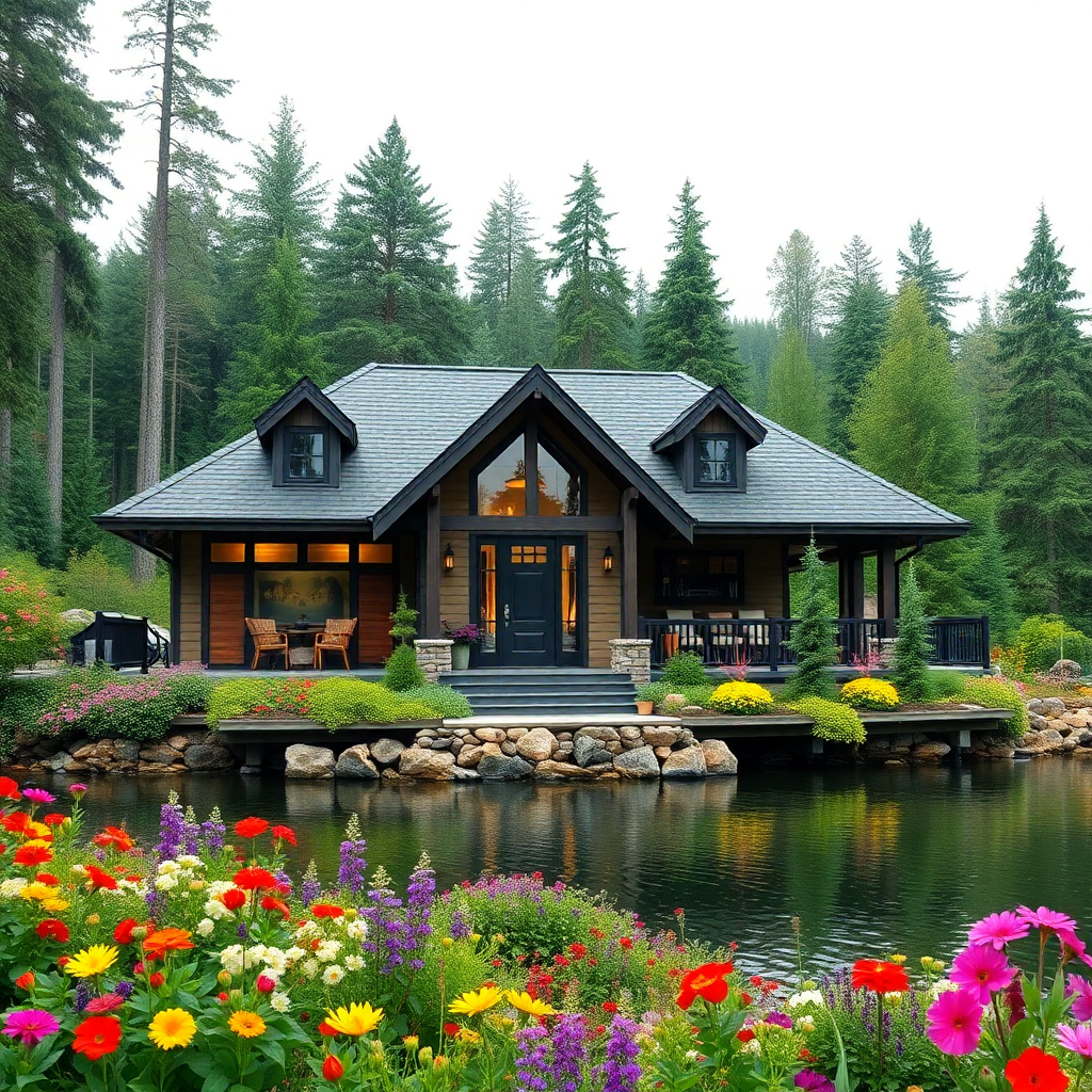 Custom-Prefab-Cottages-Ontario-beautiful-stylish-modern-affordable-prefab-cottage-home-design-on-waterfront-example-in-Ontario-Canada