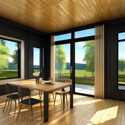 Modular-Cabins-Ontario-Interior-With-Beautiful-Forested-View