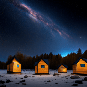 Modular-Cabins-Ontario-My-Own-Cottage-Inc-4-Modular-Cabins-Beneath-A-Starry-Sky-Ontario