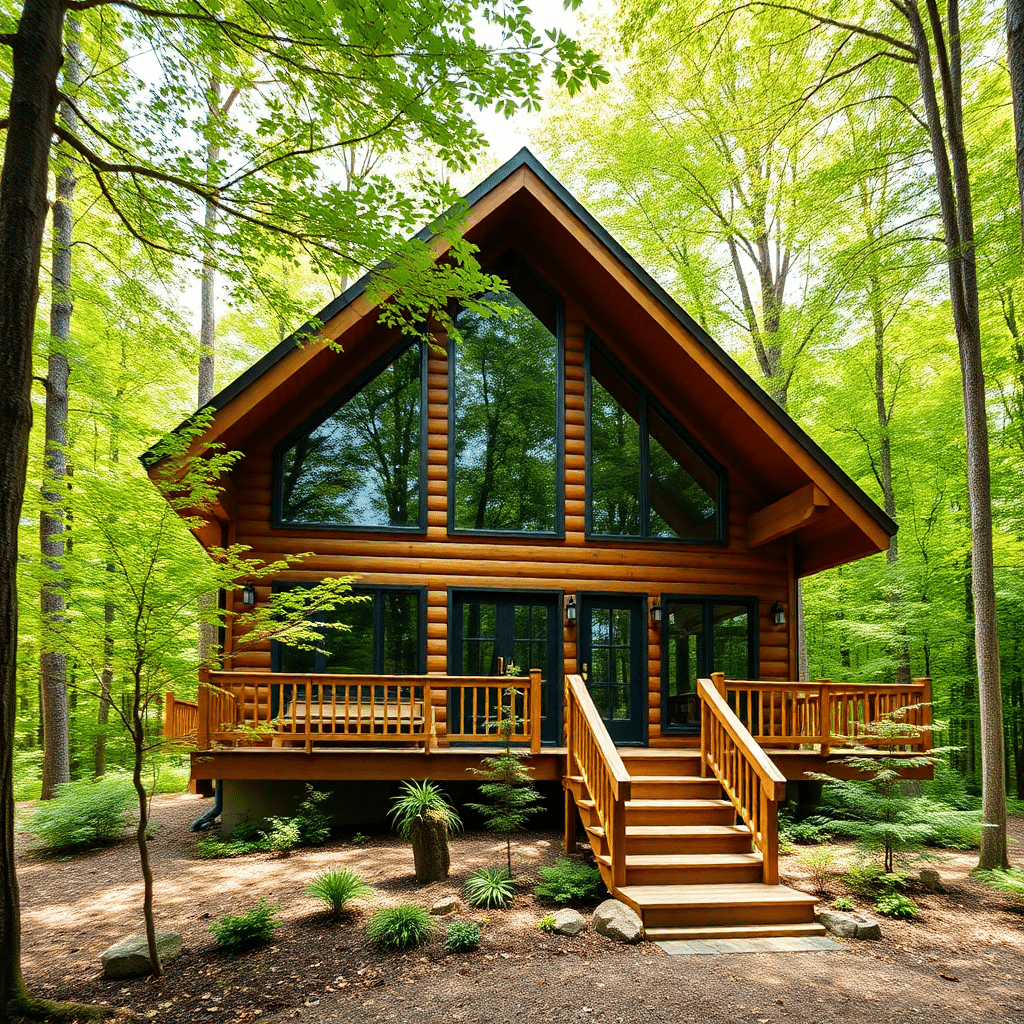 Prefab-Cottage-Kits-Ontario-Beautiful-Stylish-Modern-Affordable-Cabin-Builders-Plans-Exterior-Design-Example-in-Ontario