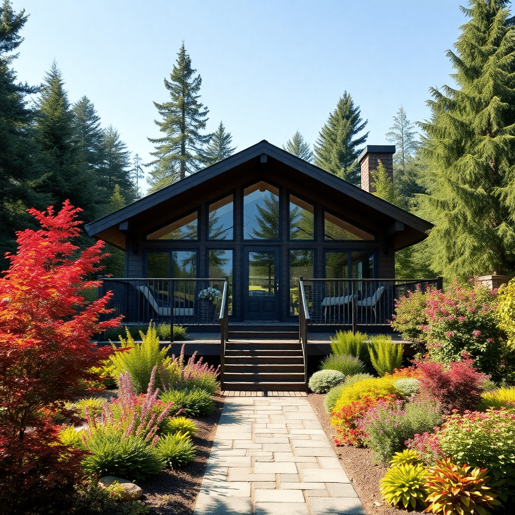 Prefabricated-Cabins-Ontario-Beautiful-Modern-Prefab-Cabin-Rustic-Exterior-Unique-Design-Example-in-Ontario-Canada