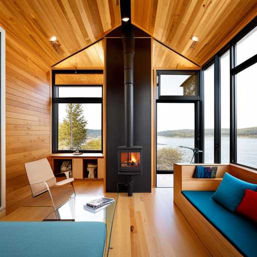 Prefabricated-Cabins-Ontario-Cabin-Interior-With-Lakeside-View