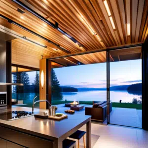 Small-Prefab-Homes-Ontario-Modern-Lakeside-Interior-Design-View