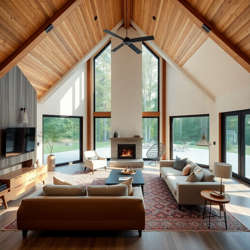 cost-of-a-cottage-in-ontario-beautiful-affordable-a-frame-prefab-cottage-interior-with-beautiful-scenic-backdrop-Canadian-landscape