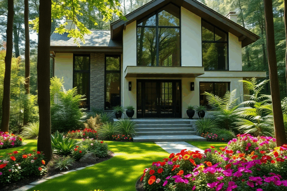 cost-of-a-cottage-in-ontario-beautiful-luxury-modern-affordable-prefab-cottage-in-lush-woods-in-Ontario-with-beautiful-scenic-backdrop-Canadian-landscape