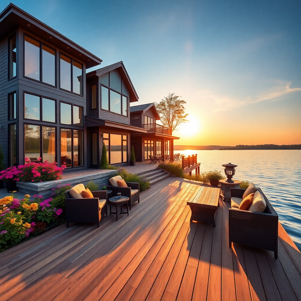 cost-of-a-cottage-in-ontario-beautiful-modern-prefab-cottage-on-lakefront-in-Ontario-with-beautiful-scenic-backdrop-of-Canadian-landscape