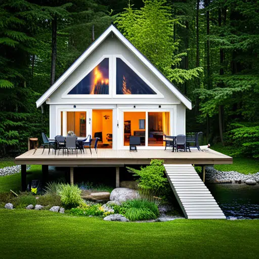 cost-of-a-cottage-in-ontario-white-cottage-with-a-deck