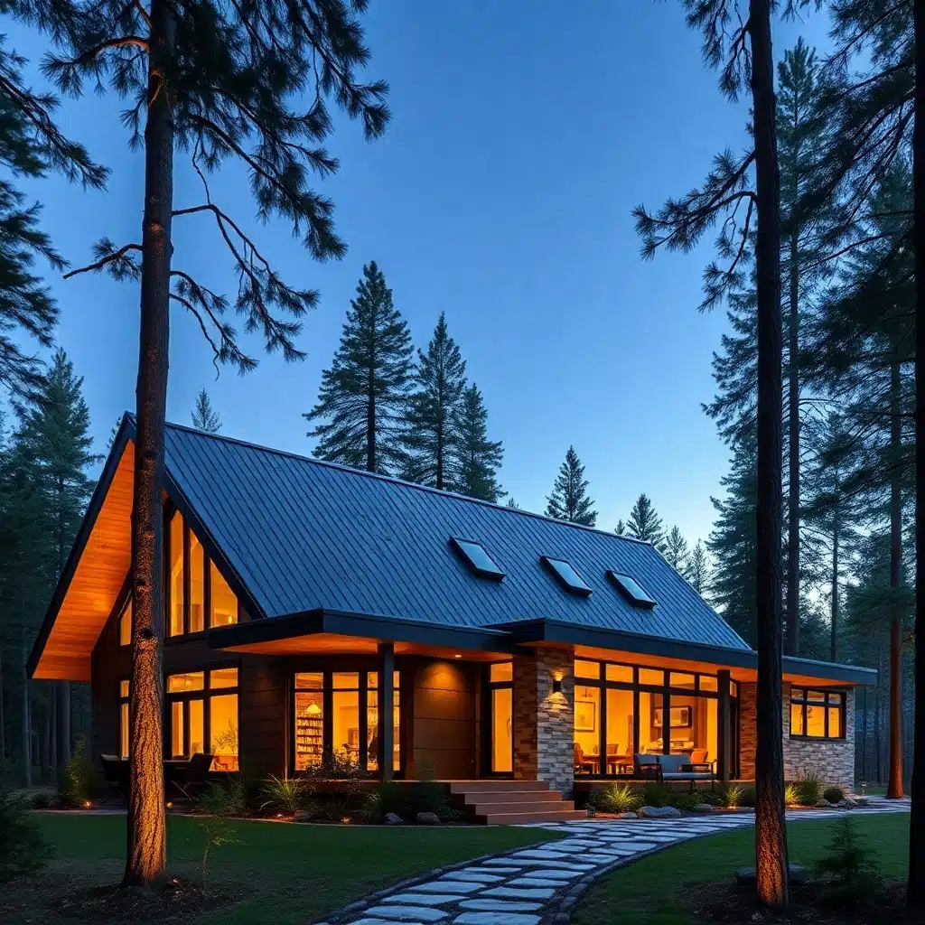 modular-cabins-ontario-Beautiful-Modern-modular-cabin-Sleek-Exterior-Unique-Design-in-Ontario-Canada