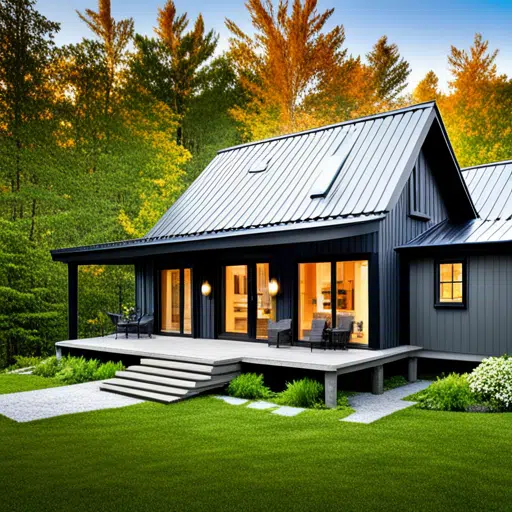 prefab-cottages-kitchener-Beautiful-Modern-Affordable-Prefab-Cottages-Design-in-Ontario-Forest-Example
