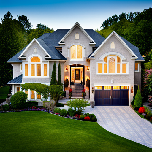 Best-Prefab-Homes-Ontario-Beautiful-Exterior-Design-Example-WIth-Garden