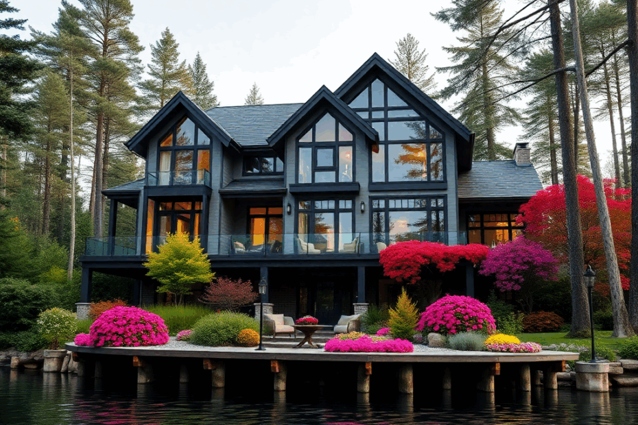 Best-prefab-cottages-Ontario-Beautiful-Luxury-Modern-Affordable-prefab-cottage-home-sleek-exterior-Unique-Design-on-lakefront-in-Ontario-Canada