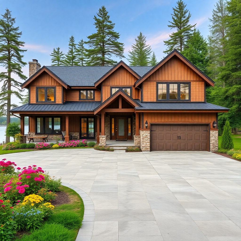 Best-prefab-cottages-Ontario-Beautiful-Luxury-Modern-Affordable-prefab-cottage-home-stylish-exterior-Unique-Design-on-lakefront-in-Ontario-Canada