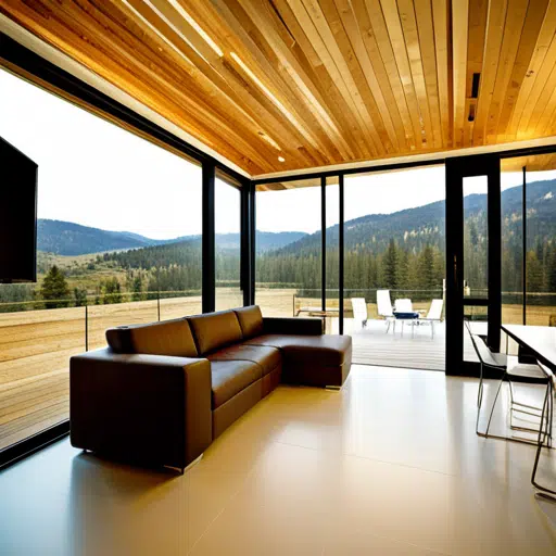 Prefab-Cabins-Ontario-Beautiful-Cabin-Interior-Design-With-Deck