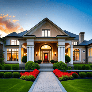 Prefabricated-Homes-Ontario-Canada-Beautiful-Exterior-During-Summer-in-Ontario-with-Garden