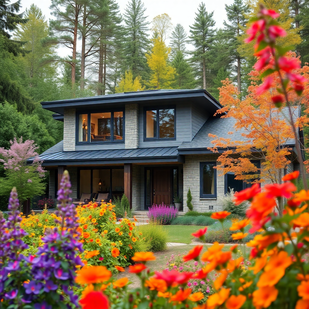 Prefabricated-Homes-Ontario-Canada-Beautiful-Modern-prefab-Home-Stylish-Exterior-Unique-Design-in-Ontario-Canada