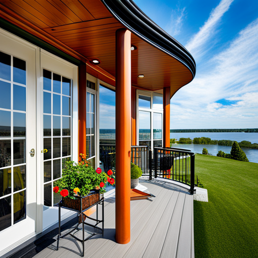 Prefabricated-Homes-Ontario-Canada-Sunny-Deck-Area-on-Lakefront-Property