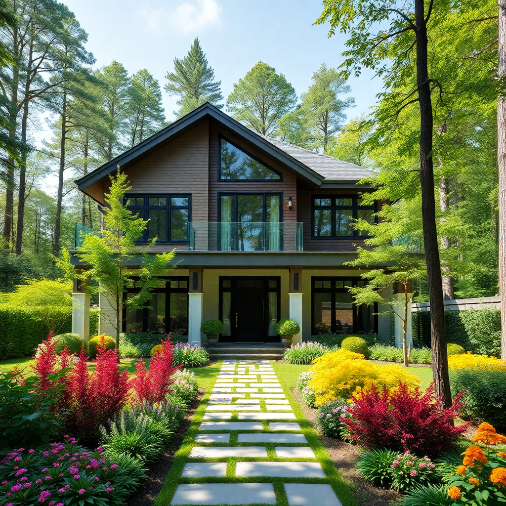 prefab-homes-ontario-for-sale-Beautiful-Affordable-prefab-Home-Stylish-Exterior-Unique-Design-in-forest-in-Ontario-Canada
