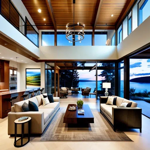 How-Does-Prefab-Homes-Work-Beautiful-Luxurious-Home-Interior-Design-on-Lakefront
