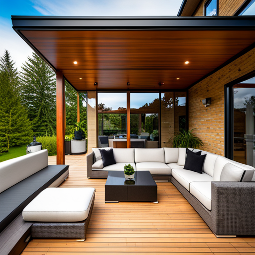 How-Does-Prefab-Homes-Work-Beautiful-Modern-Home-Deck-Area-with-Ontario-forest-background