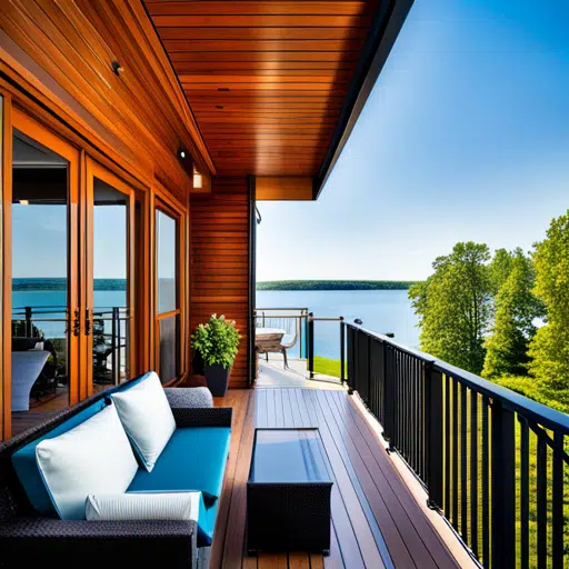 Prefab-Houses-Ontario-Wonderful-Lakefront-Balcony-Area