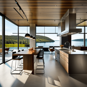 Prefab-Cottages-Parry-Sound-Beautiful-Luxurious-Modern-Prefab-Cottage-Home-Kitchen-Interior-Design-Example