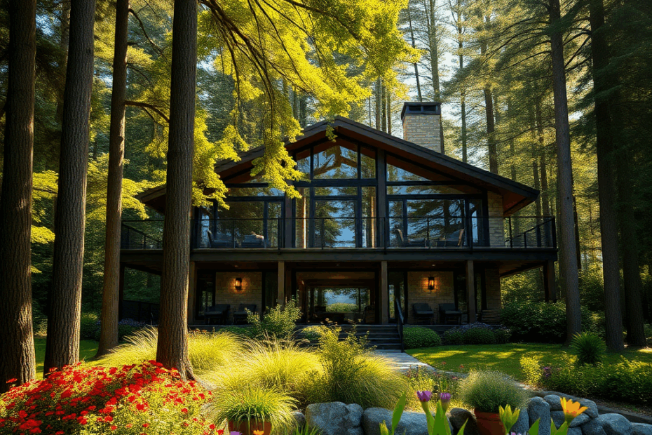 Small-Prefab-Cottages-Muskoka-Beautiful-Luxury-Modern-Affordable-Prefab-Cottage-Exterior-Small-Home-Rustic-Design-Example-in-Muskoka-Ontario-Canada