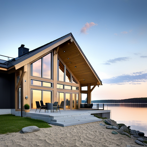 affordable-prefab-cottages-Ottawa-Beautiful-Affordable-Prefab-Cottage-Stylish-Rustic-Exterior-Design-in-Ontario-on-lakefront-Example
