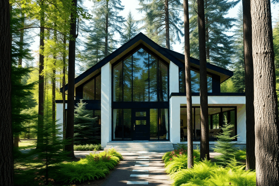 prefab-cottages-Aurora-Beautiful-Luxury-Modern-Affordable-Prefab-Cottage-Home-Stylish-Exterior-Design-Example-in-Aurora-Ontario-Canada