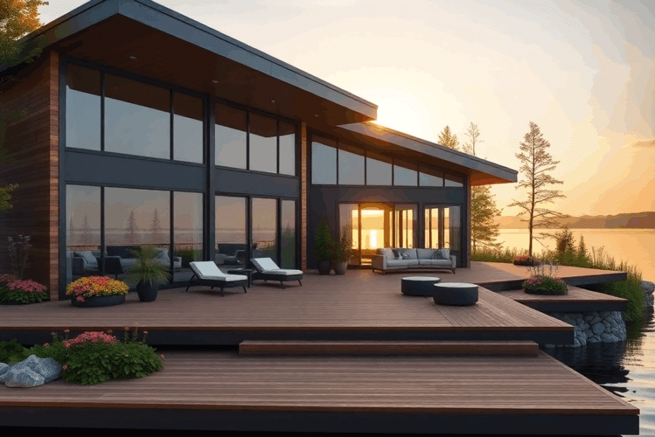 prefab-cottages-Huntsville-Beautiful-Modern-Affordable-Prefab-Cottage-Home-Stylish-Exterior-Design-Example-in-Huntsville-Ontario-Canada