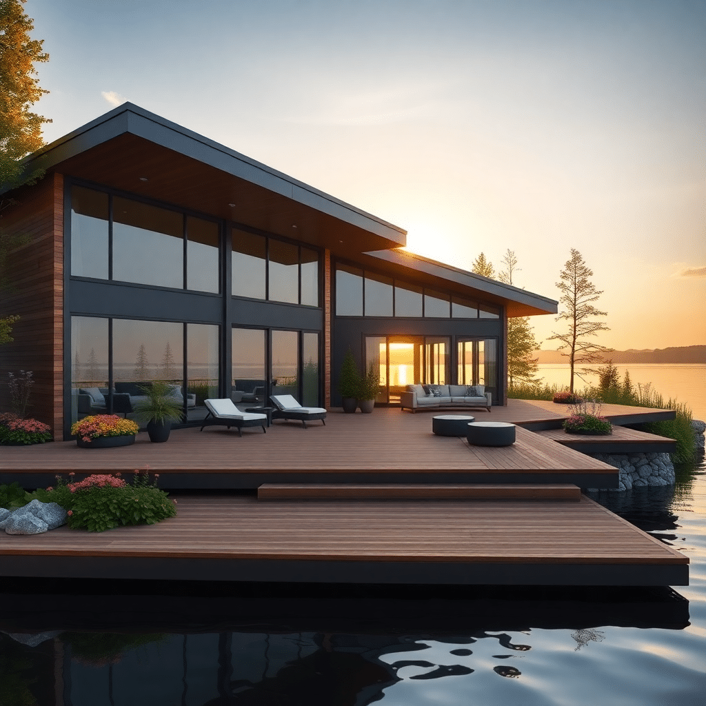 prefab-cottages-Huntsville-Beautiful-Modern-Affordable-Prefab-Cottage-Home-Stylish-Exterior-Design-Example-in-Huntsville-Ontario-Canada
