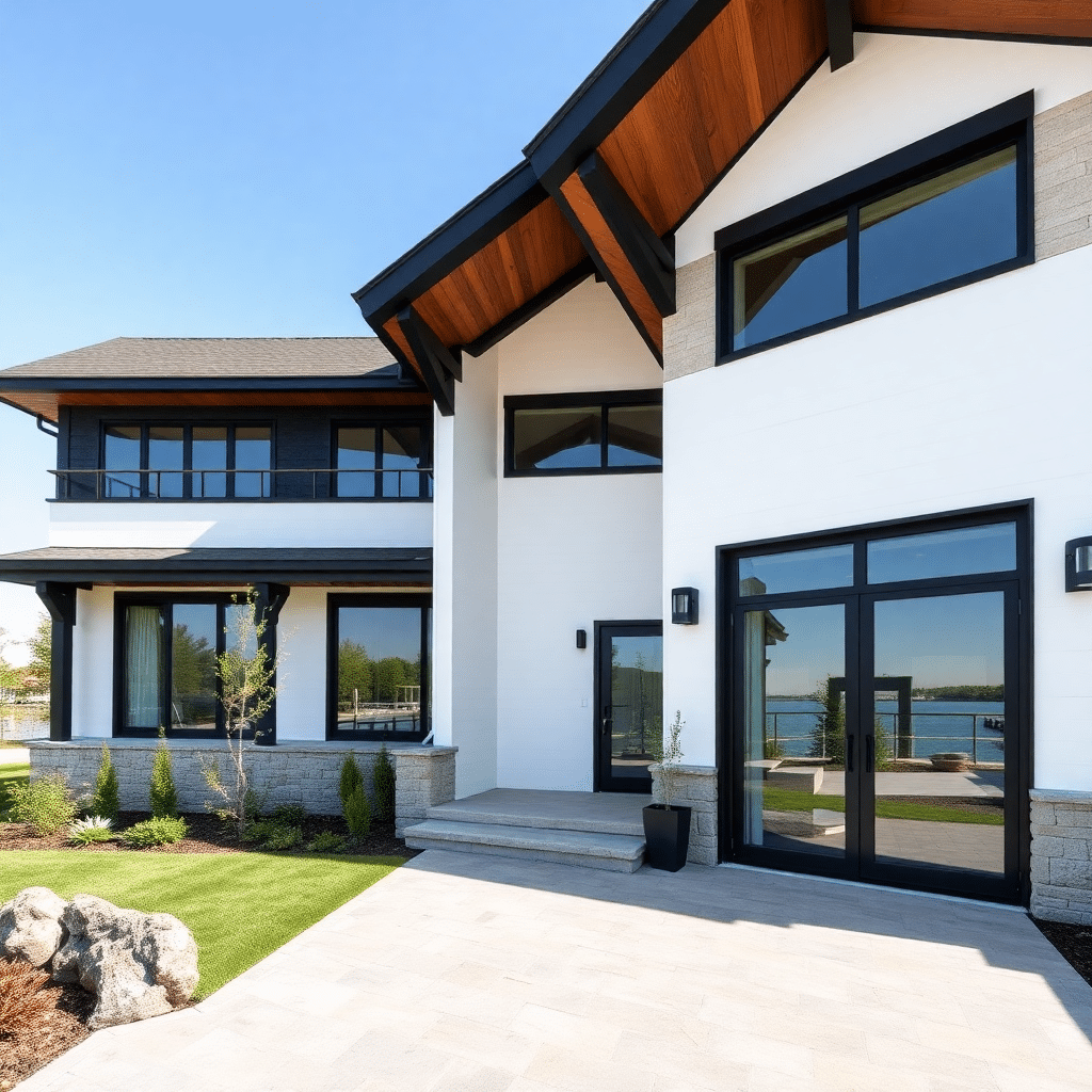 prefab-cottages-Huntsville-Beautiful-Modern-Prefab-Cottage-Home-Stylish-Exterior-Design-Example-in-Huntsville-Ontario-Canada
