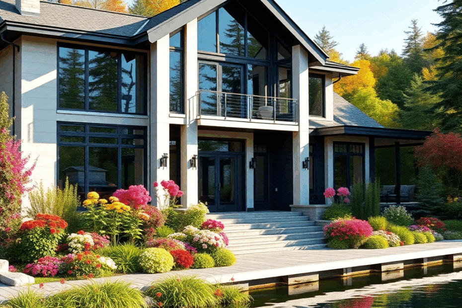prefab-cottages-Innisfil-Beautiful-Luxury-Modern-Affordable-Prefab-Cottage-Stylish-Exterior-Home-Design-Example-in-Innisfil-Ontario-Canada