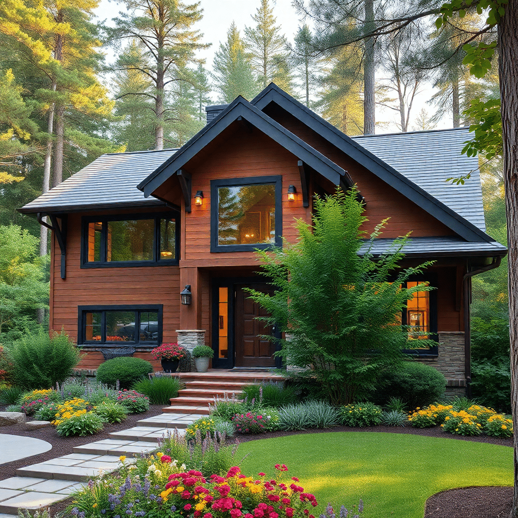 prefab-cottages-Timmins-Beautiful-Modern-Affordable-Prefab-Cottage-Rustic-Exterior-Home-Design-Example-in-Timmins-Ontario-Canada