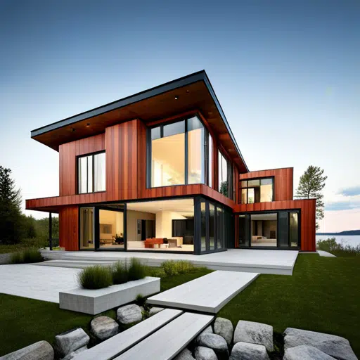 prefab-cottages-georgina-Beautiful-Modern-Stylish-Prefab-Cottage-Exterior-Design-in-Ontario-Example