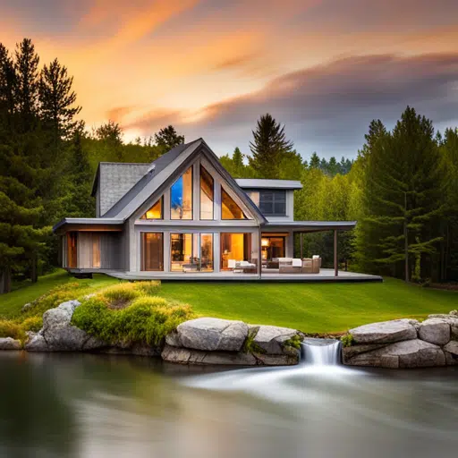 prefab-cottages-orangeville-Beautiful-Modern-Prefab-Cottage-Exterior-Design-in-Ontario-Example