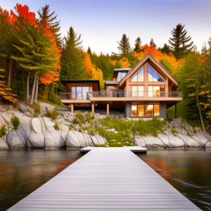 prefab-cottages-wasaga-beach-Beautiful-Modern-Affordable-Prefab-Cottage-Exterior-Design-in-Ontario-Example