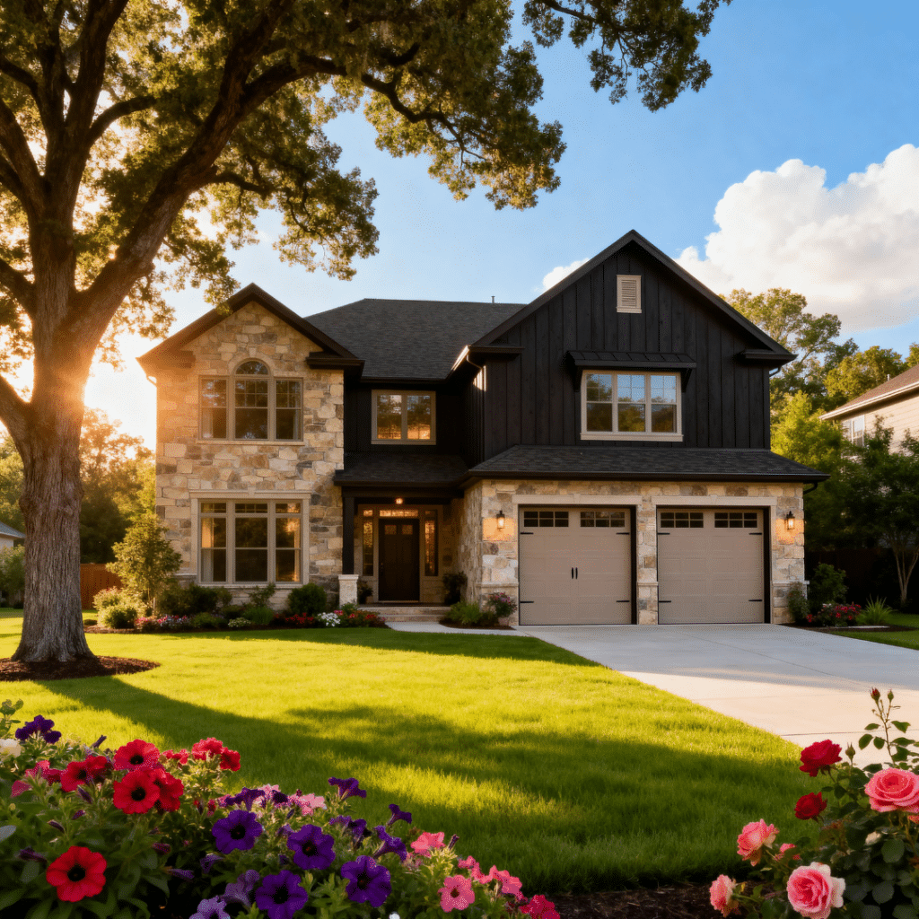 Suburban prefab home by My Own Cottage in Barrie, Ontario, shown in a peaceful summertime setting, illustrating high-quality modular construction that meets Ontario Building Code and CSA A277 standards.