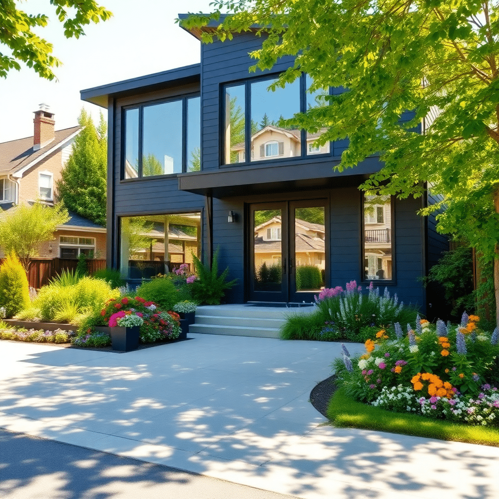 Prefab-Cottages-North-York-Beautiful-Luxury-Modern-Affordable-Prefab-Cottage-Exterior-Sleek-Home-Design-Example-in-North-York-Ontario-Canada