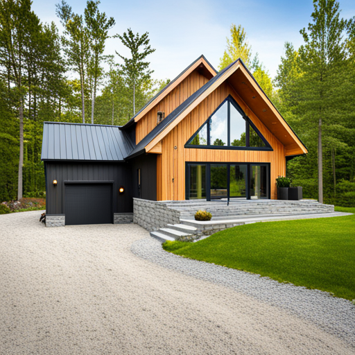 Modern-Cottage-Builders-Ontario-Beautiful-Modern-Affordable-Prefab-Cottage-Unique-A-Frame-Design-in-Ontario-Example