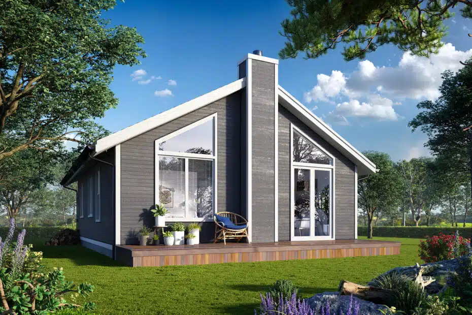 2-bedroom-prefab-cottage-plans-Ontario-beautiful-luxury-modern-affordable-prefab-cottage-exterior-design-example