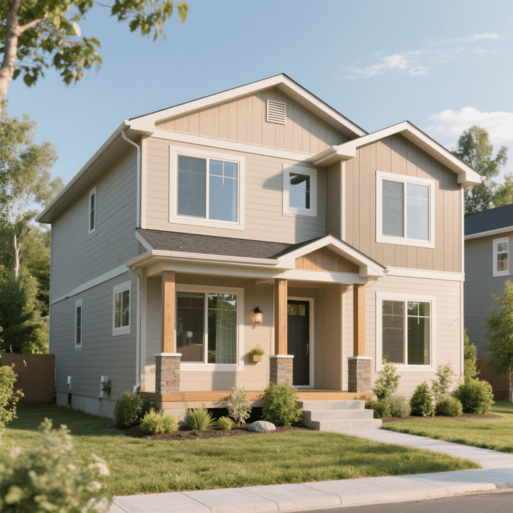 Affordable prefab home in Sudbury with modern modular design, energy-efficient windows, and stylish finishes for budget buyers.