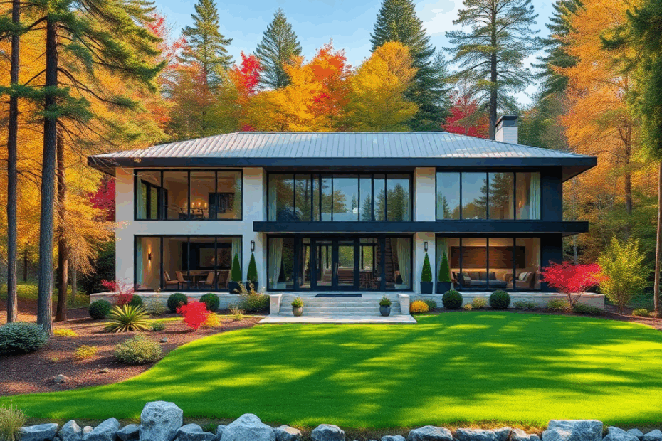 prefab-homes-muskoka-Beautiful-Luxury-Modern-Affordable-Prefab-Home-Stylish-Exterior-Unique-Design-in-Muskoka-Ontario-Canada