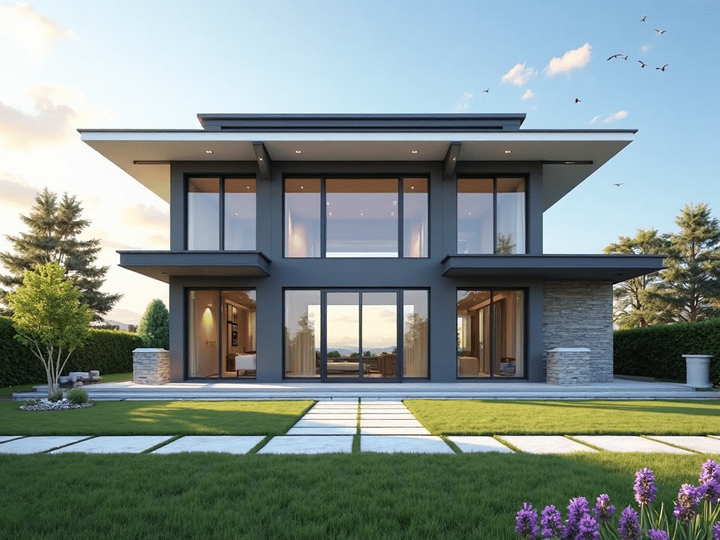 Prefab homes Muskoka Atlantis 990 square foot two bedroom two bathroom four season cottage designed for year round living